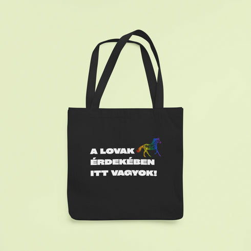 ZShowTime vászontáska - A lovak érdekében itt vagyok!